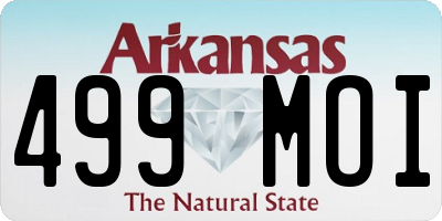 AR license plate 499MOI