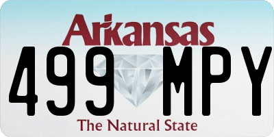 AR license plate 499MPY
