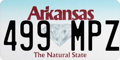 AR license plate 499MPZ