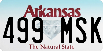 AR license plate 499MSK