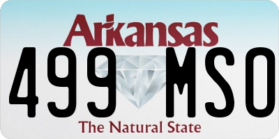 AR license plate 499MSO