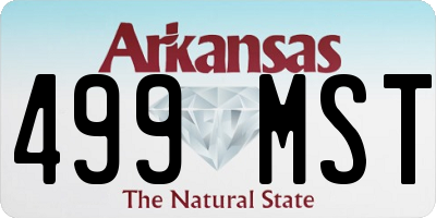 AR license plate 499MST
