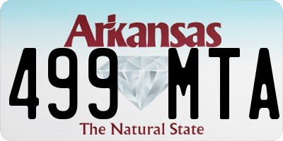 AR license plate 499MTA