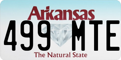 AR license plate 499MTE