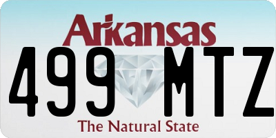 AR license plate 499MTZ
