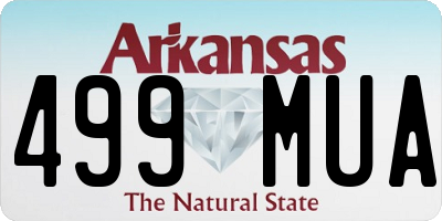 AR license plate 499MUA