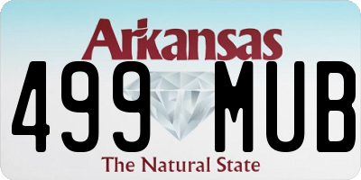 AR license plate 499MUB