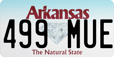 AR license plate 499MUE