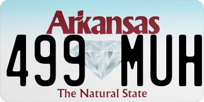 AR license plate 499MUH