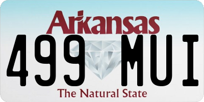 AR license plate 499MUI