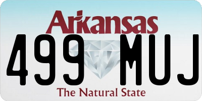 AR license plate 499MUJ