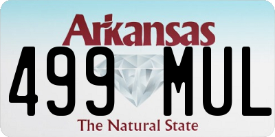 AR license plate 499MUL