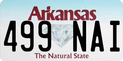 AR license plate 499NAI