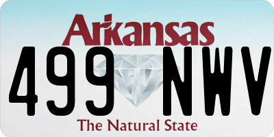AR license plate 499NWV