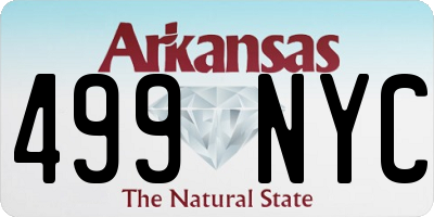AR license plate 499NYC
