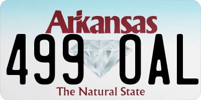 AR license plate 499OAL
