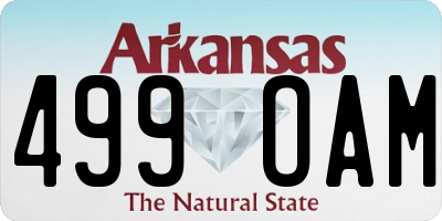 AR license plate 499OAM