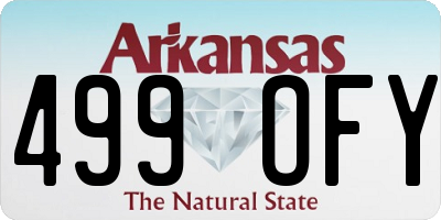 AR license plate 499OFY