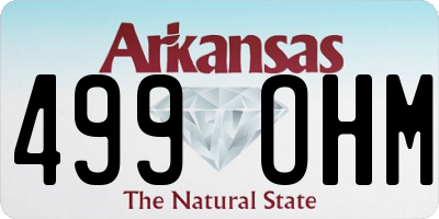 AR license plate 499OHM