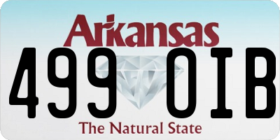 AR license plate 499OIB