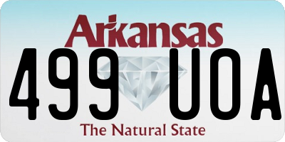 AR license plate 499UOA