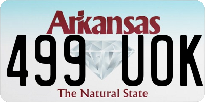 AR license plate 499UOK