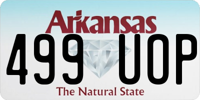 AR license plate 499UOP