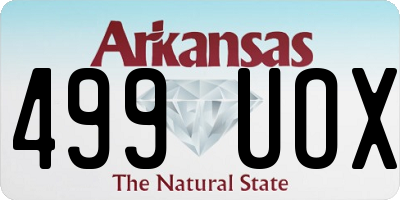 AR license plate 499UOX