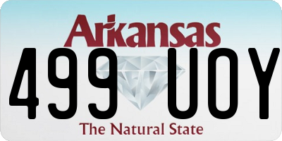 AR license plate 499UOY