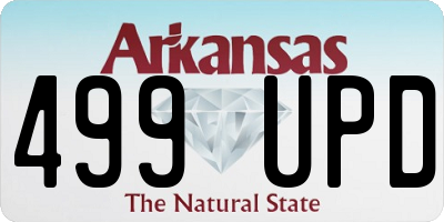 AR license plate 499UPD