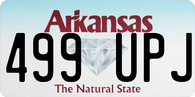 AR license plate 499UPJ