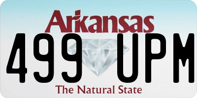 AR license plate 499UPM