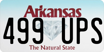 AR license plate 499UPS
