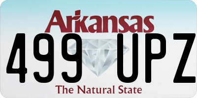 AR license plate 499UPZ