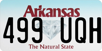 AR license plate 499UQH