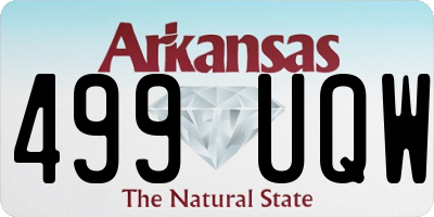 AR license plate 499UQW