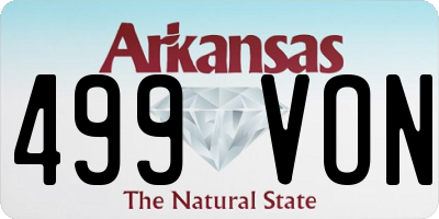 AR license plate 499VON