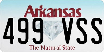 AR license plate 499VSS