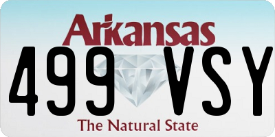 AR license plate 499VSY