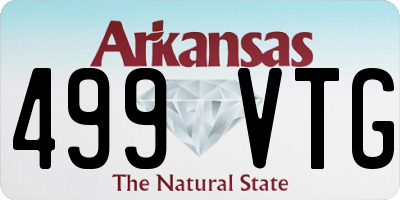 AR license plate 499VTG