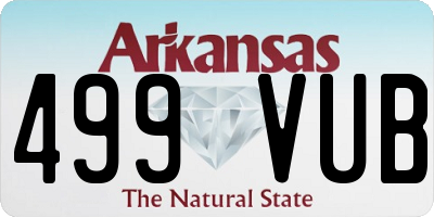 AR license plate 499VUB