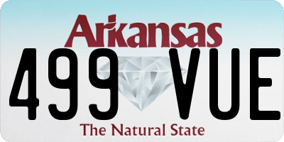AR license plate 499VUE