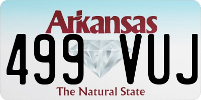 AR license plate 499VUJ