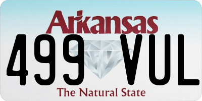 AR license plate 499VUL