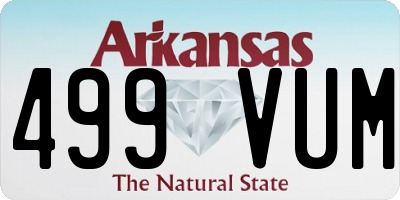 AR license plate 499VUM