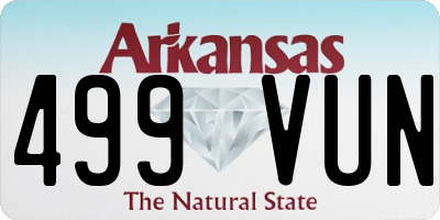 AR license plate 499VUN