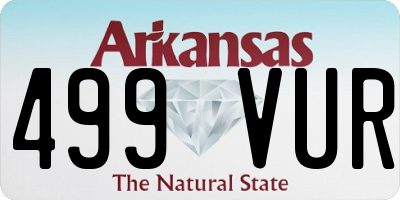 AR license plate 499VUR