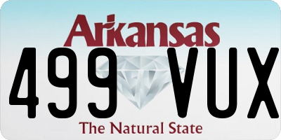 AR license plate 499VUX