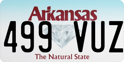 AR license plate 499VUZ