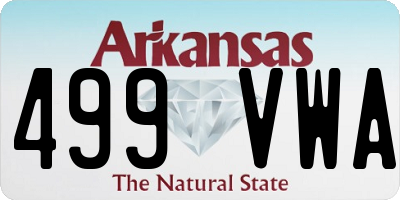 AR license plate 499VWA